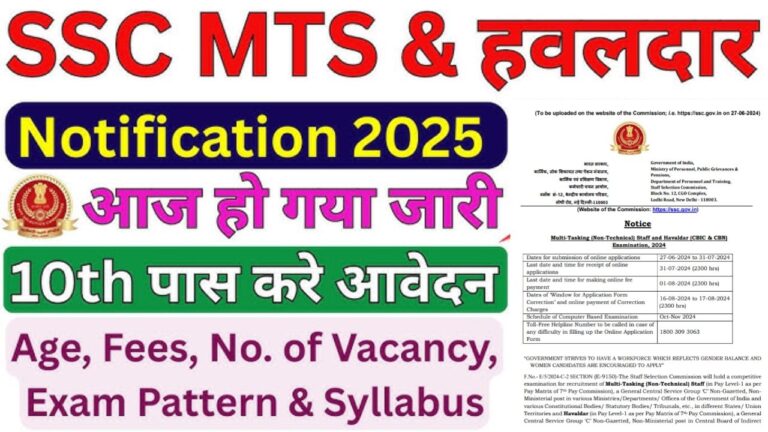 SSC MTS Recruitment