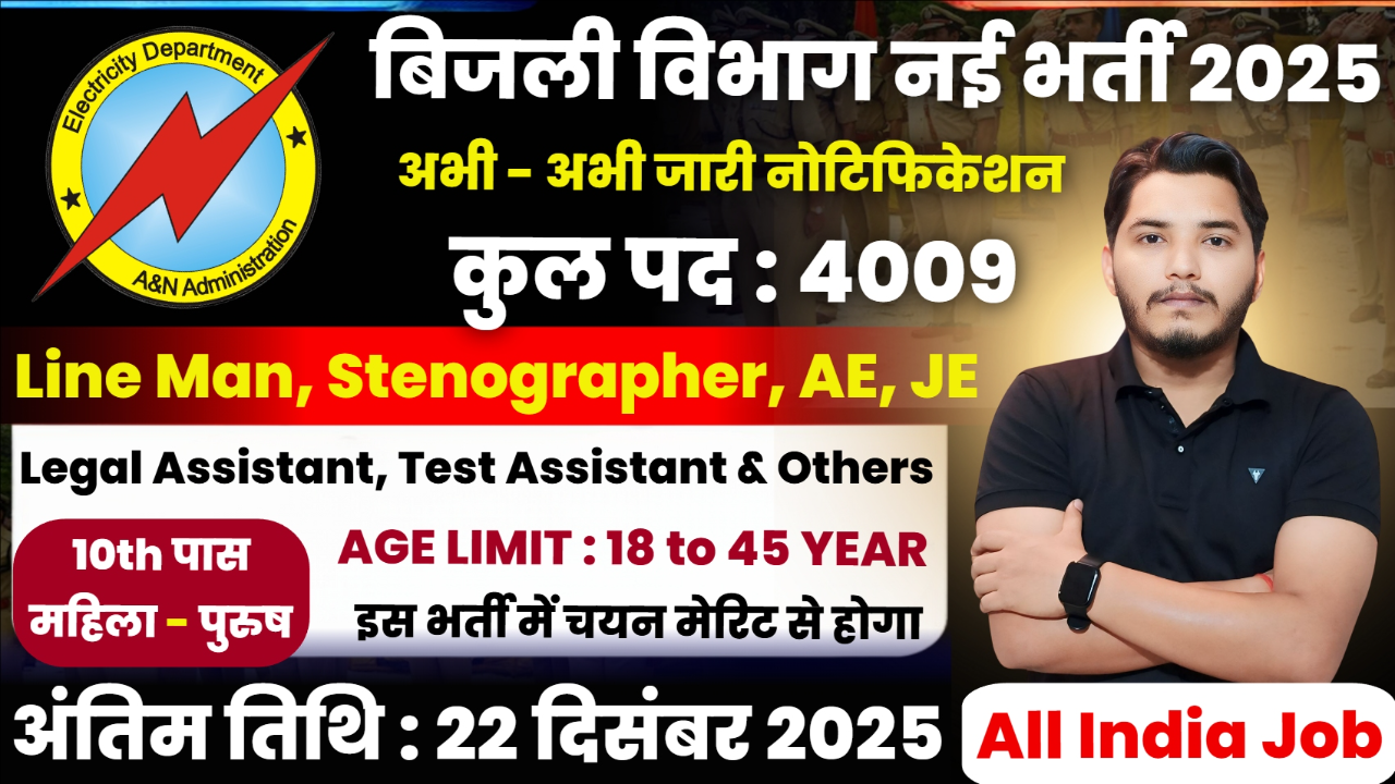 Electricity Department Recruitment