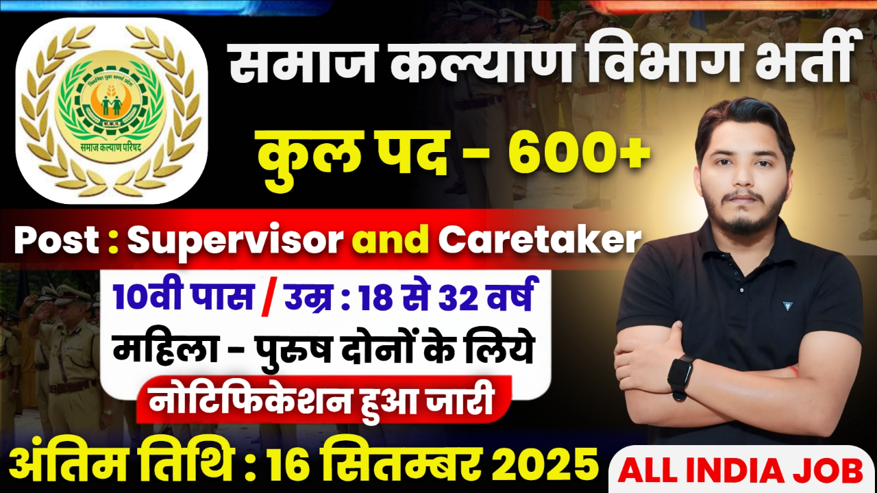 Social Welfare Department Recruitment