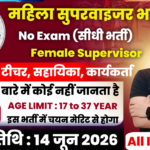 NISDE Anganwadi Recruitment