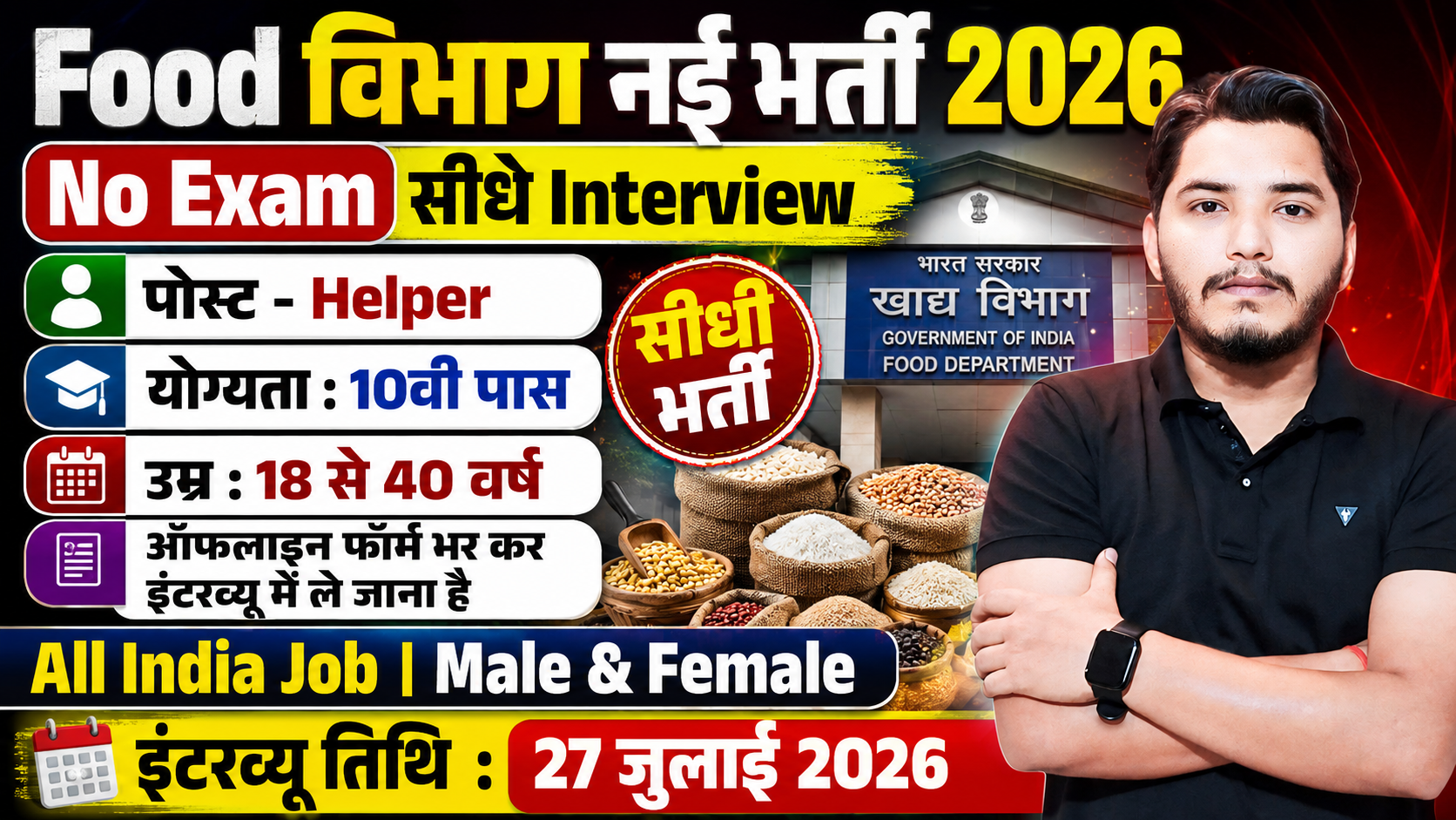 Food Department Vacancy