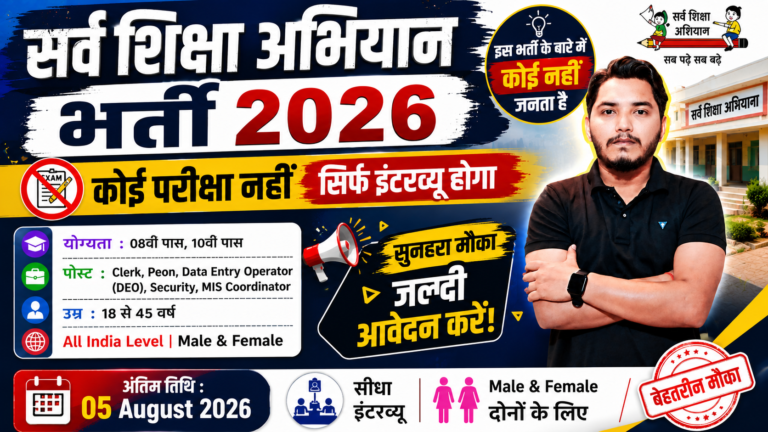 Sarva Shiksha Abhiyan Vacancy