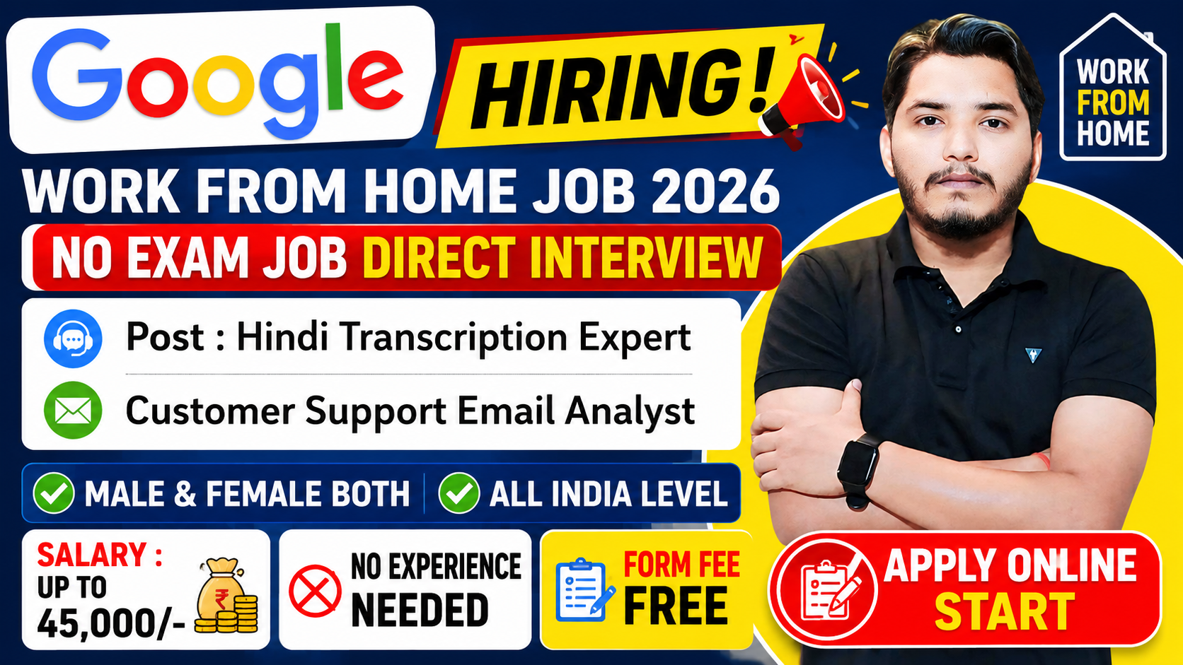Google Work From Home Job