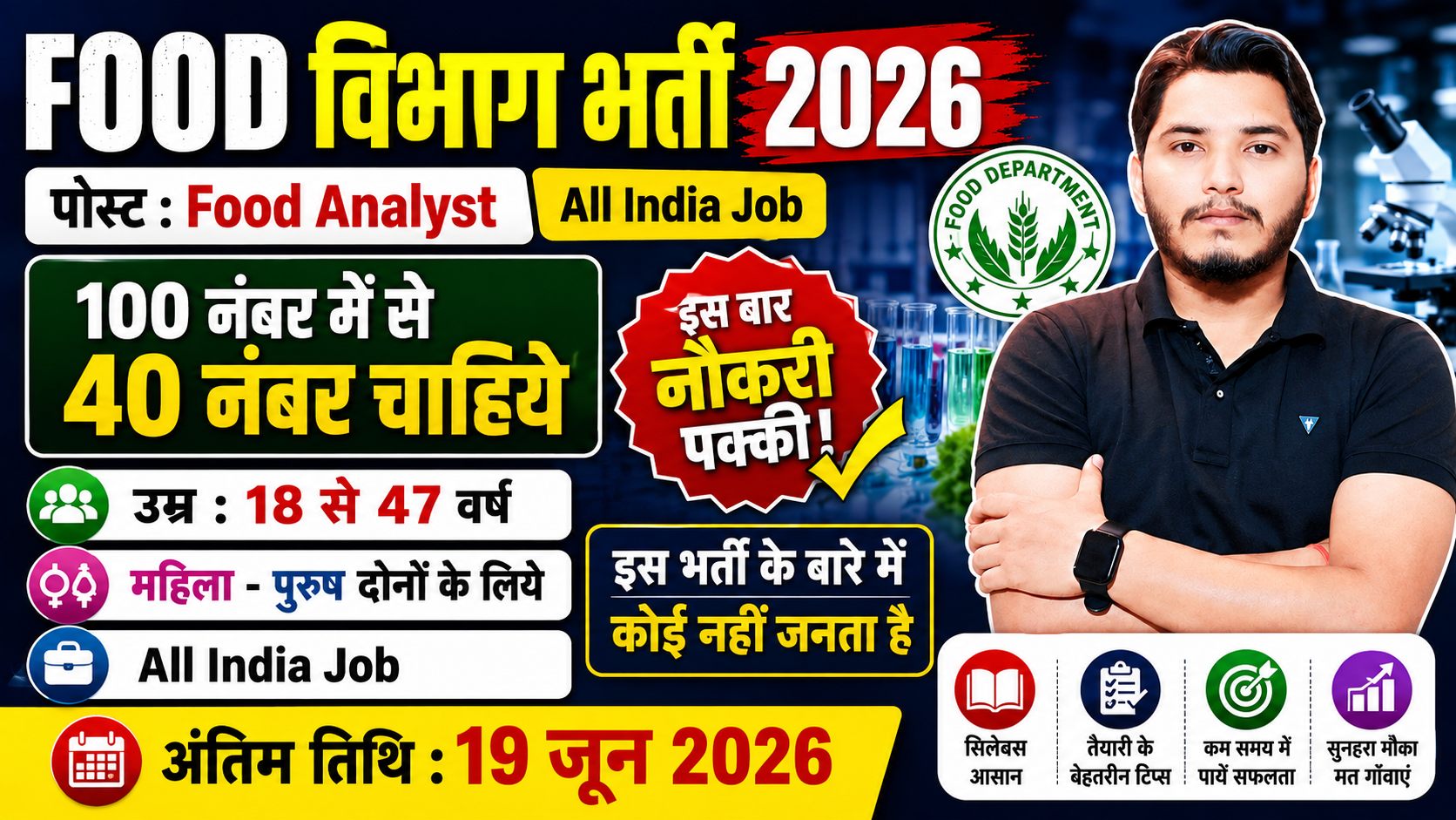 Food Department Vacancy
