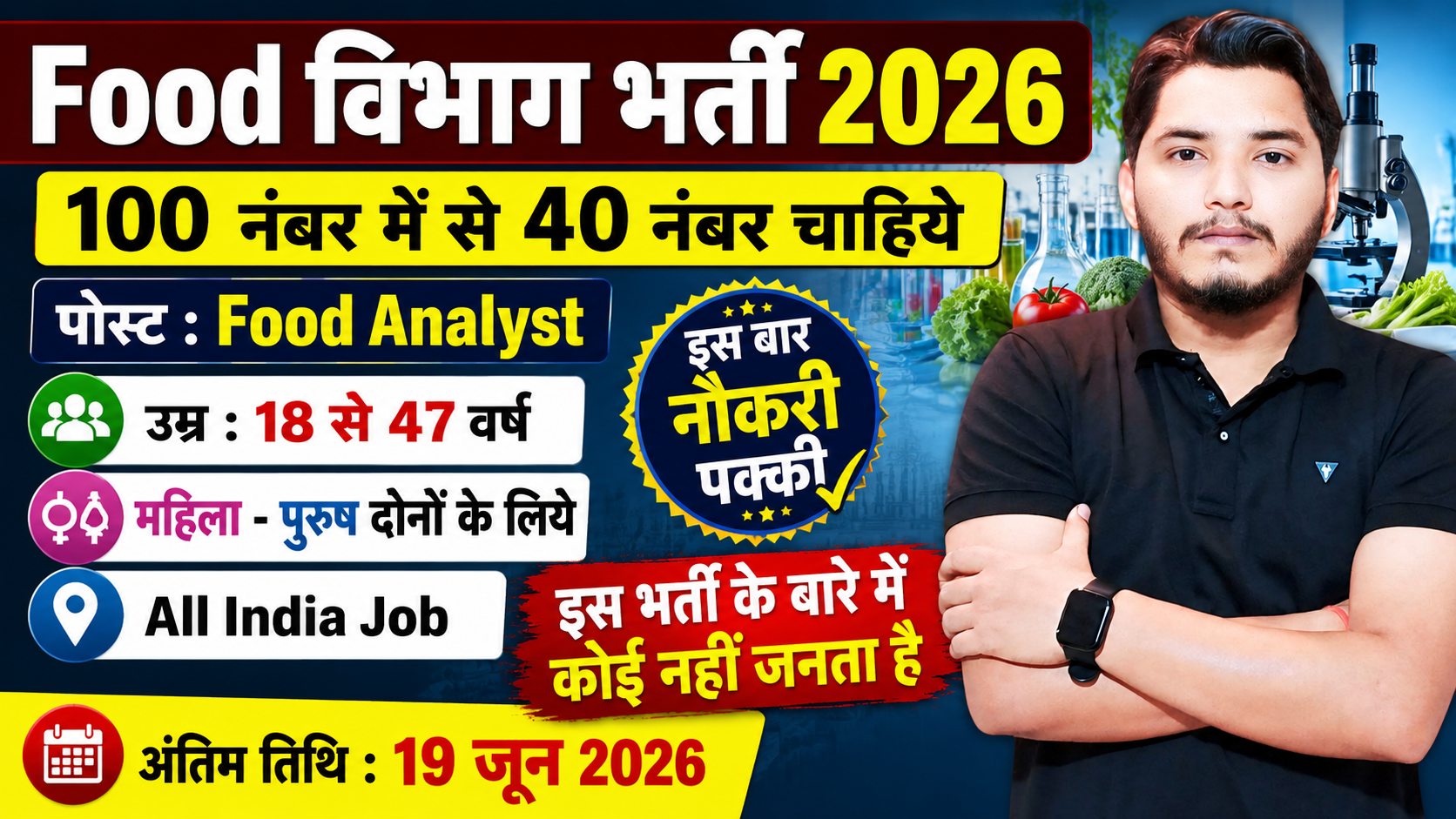 Food Department Vacancy 2026 Notification Out For Food Analyst Post Vacancy Food Department Vacancy