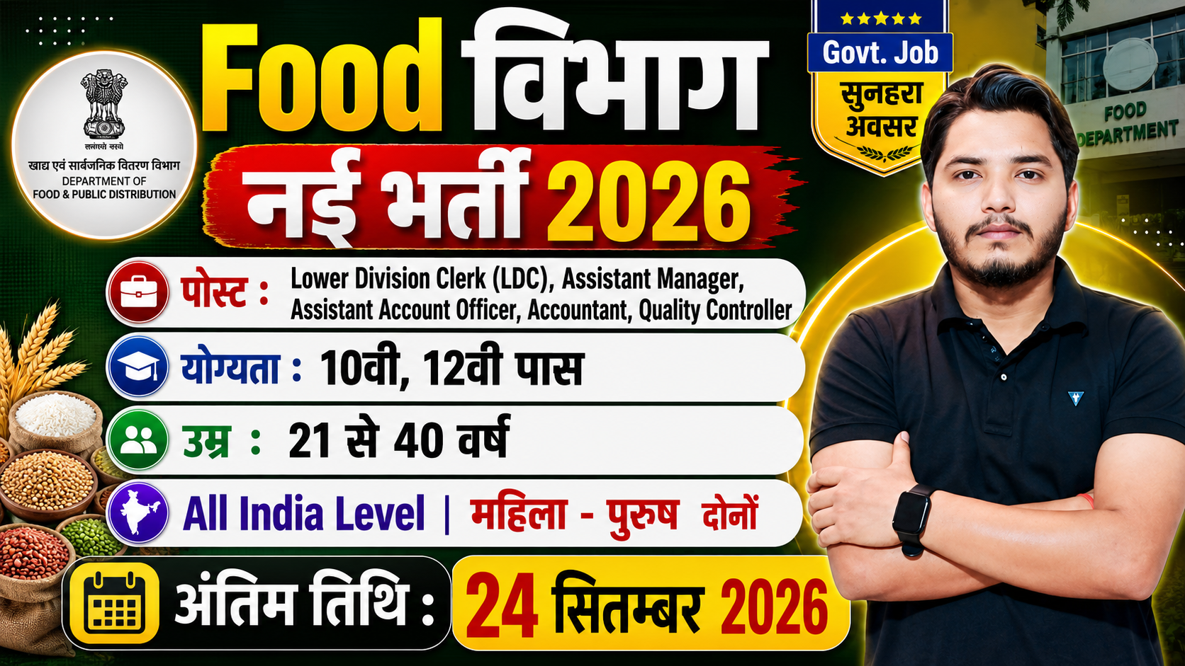Food Department Vacancy