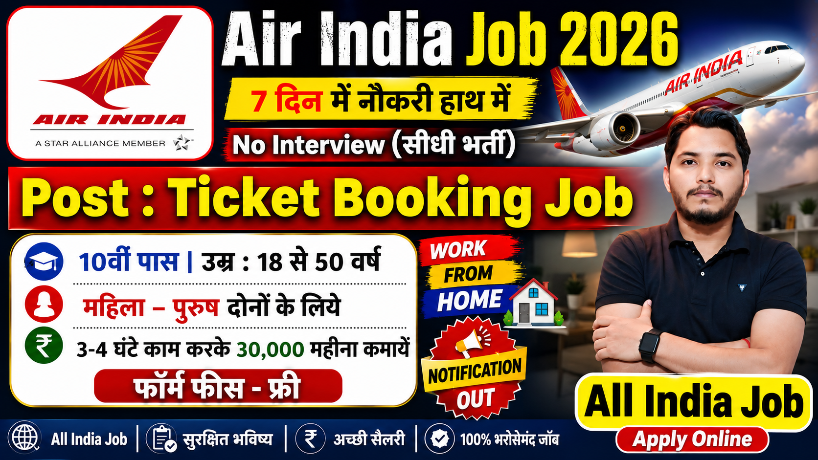 Air India Work From Home Job