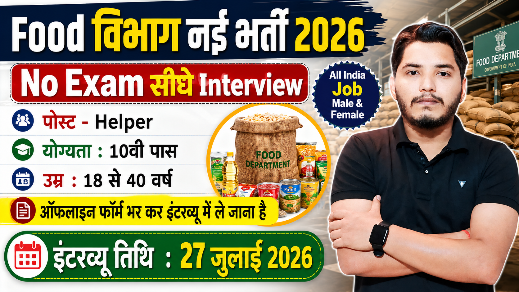 Food Department Vacancy