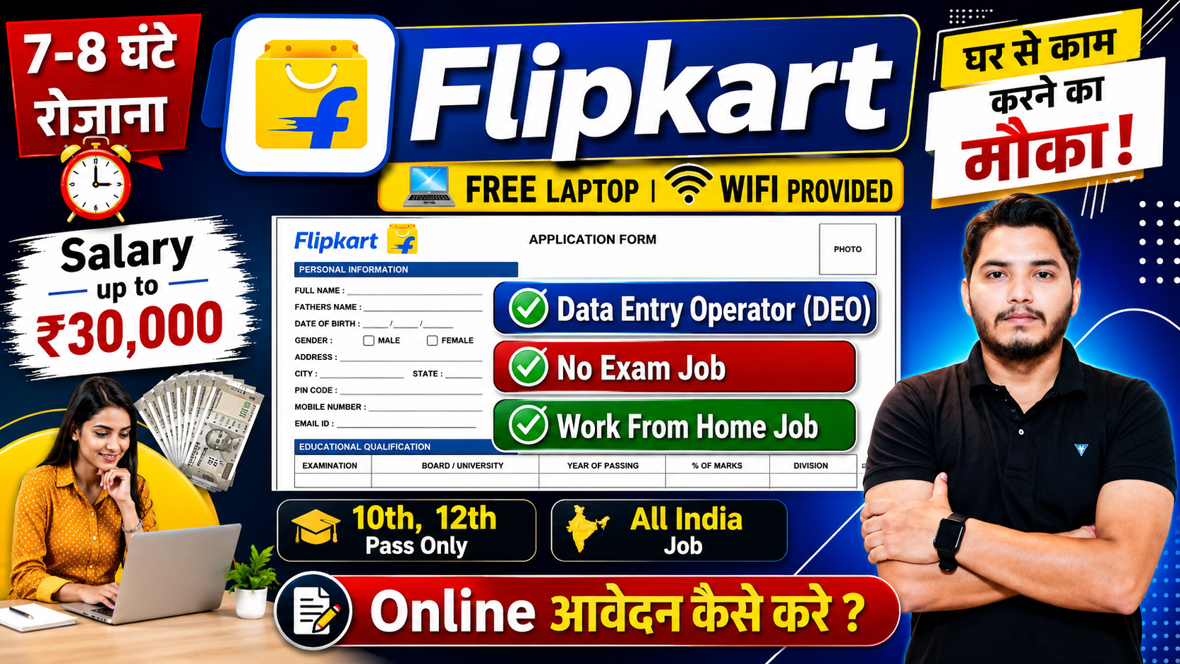 Flipkart Work From Home Job 2026 Notification Out For Data Entry Operator (DEO) Post Vacancy Flipkart Work From Home Job