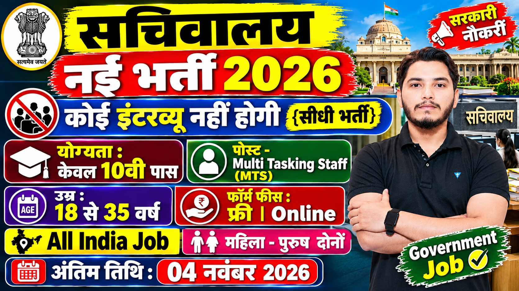 Sachivalay Recruitment 2026 Notification Out For Multi Tasking Staff Post Vacancy Sachivalay Recruitment